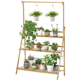 Lofaris 3 Tier Gold Hanging Plant Stand Storage Shelf Flower Pot